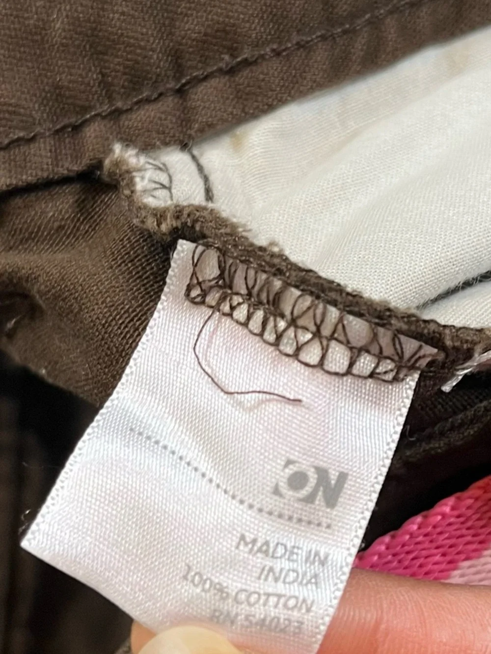 Vintage Y2K‎ Old Navy Girls Capri Waist Belt Brown Pants Size 10 Kidcore